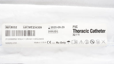 Atrium 8032 PVC Thoracic Cath. 32 Fr. (x)